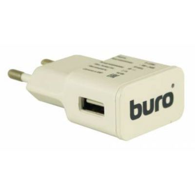 фото Сетевое зарядное устройство buro tj-159w, 1xusb, 2,1 a, white