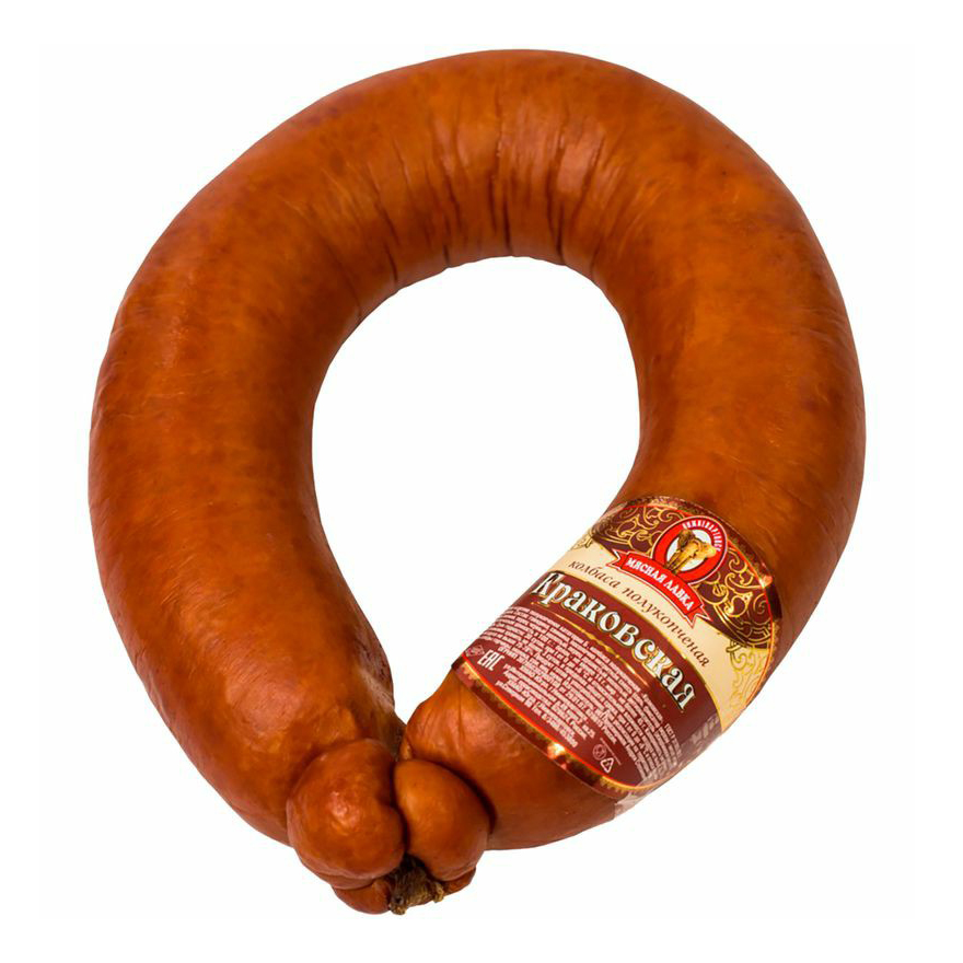 

Колбаса полукопченая Мясная лавка Краковская