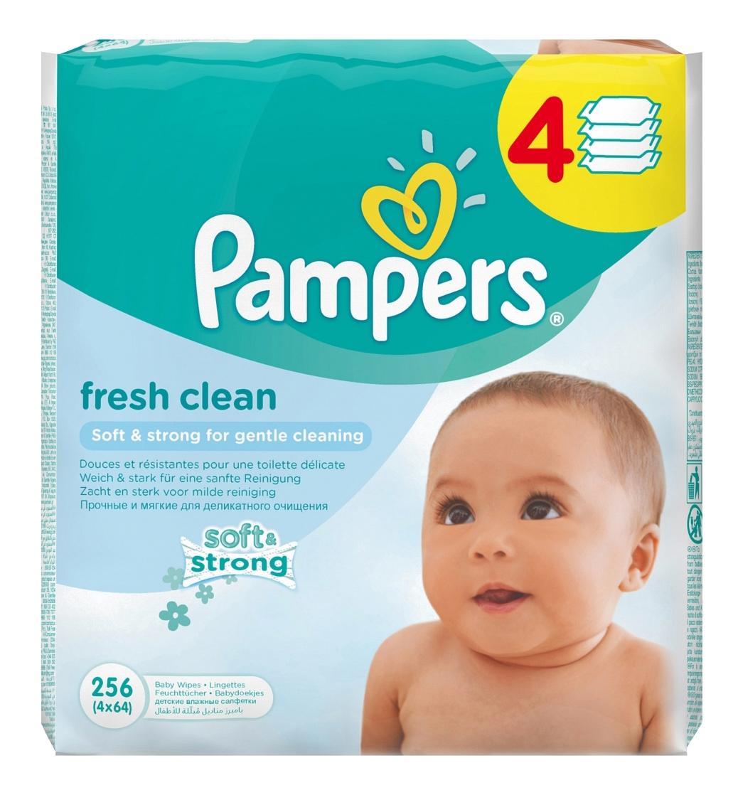 

Детские влажные салфетки Pampers, 256 шт., Baby Fresh Clean