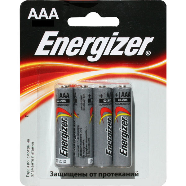 

Батарейка Energizer Standard AAА 4 шт, Standard AAА в бл. 4