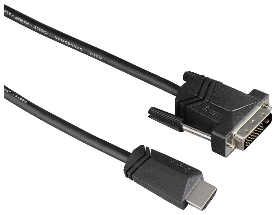 фото Кабель hama hdmi-dvi, m-m 1,5м black (h-122130)