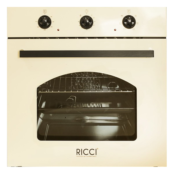 

Встраиваемый электрический духовой шкаф RICCI REO-610 BG Beige, REO-610 BG