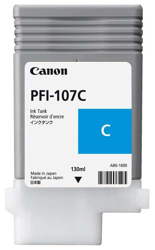 фото Картридж для струйного принтера canon pfi-107 c (6706b001) голубой, оригинал