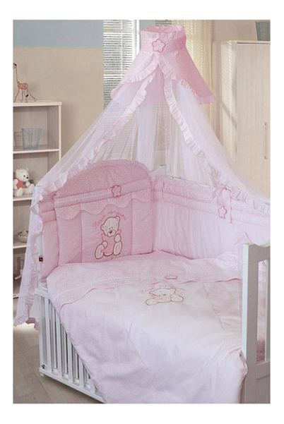 фото Комплект детского постельного белья золотой гусь сабина розовый