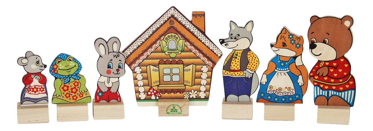 фото Игровой набор краснокамская игрушка персонажи сказки теремок