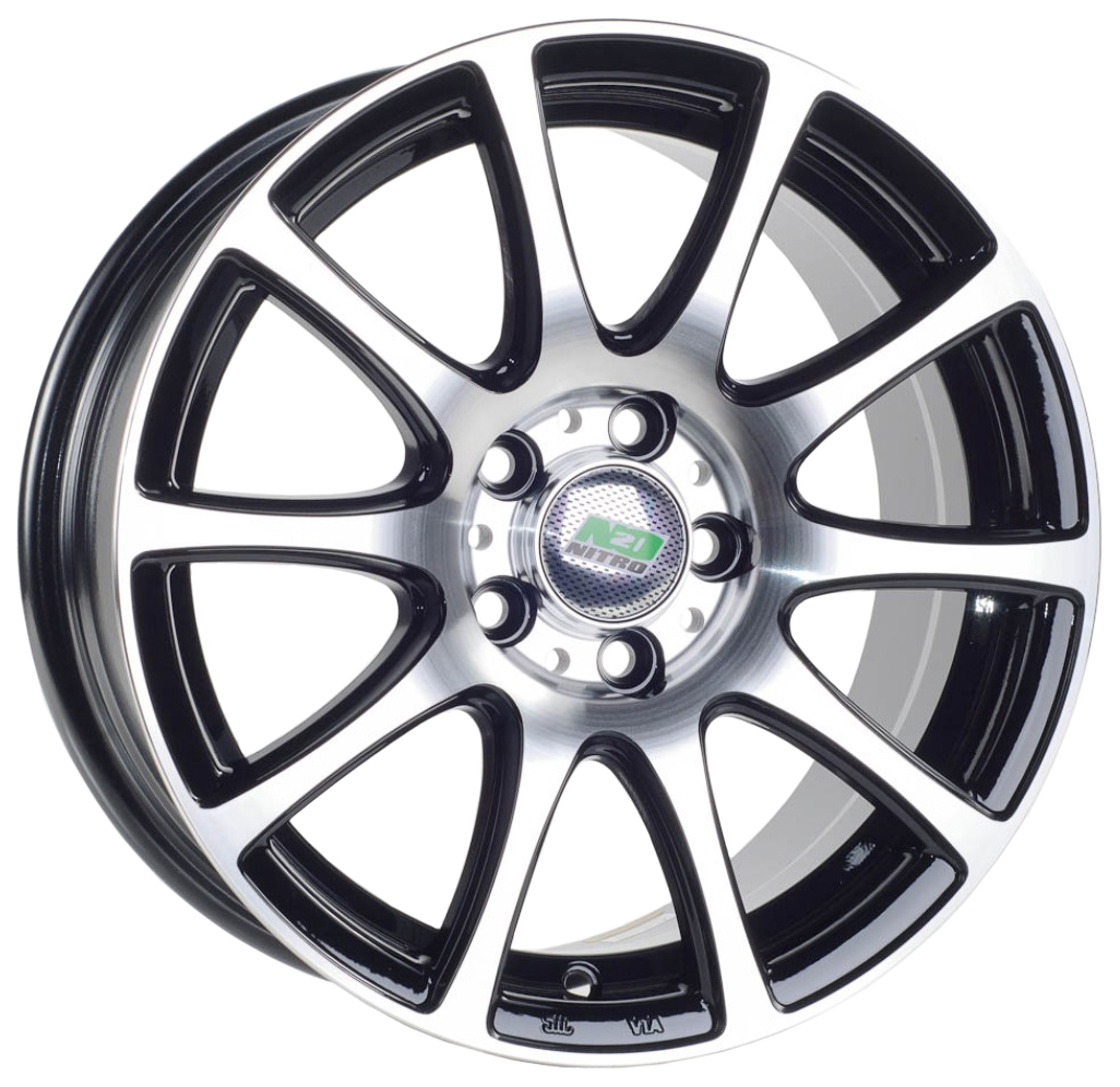 

Колесный диск Nitro Y1010 R15 6.5J PCD5x100 ET38 D57.1 (41026277), Черный;серебристый
