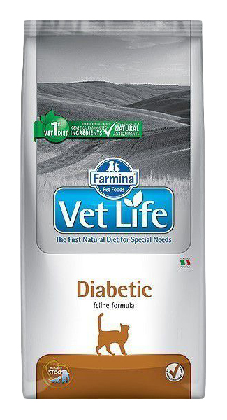 Сухой корм для кошек Farmina Vet Life Diabetic, при сахарном диабете, курица, 0,4кг