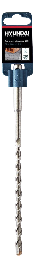 

Бур для перфоратора Hyundai SDS+ 8x210mm (20/200) 201113, SDS+ 8x210 мм
