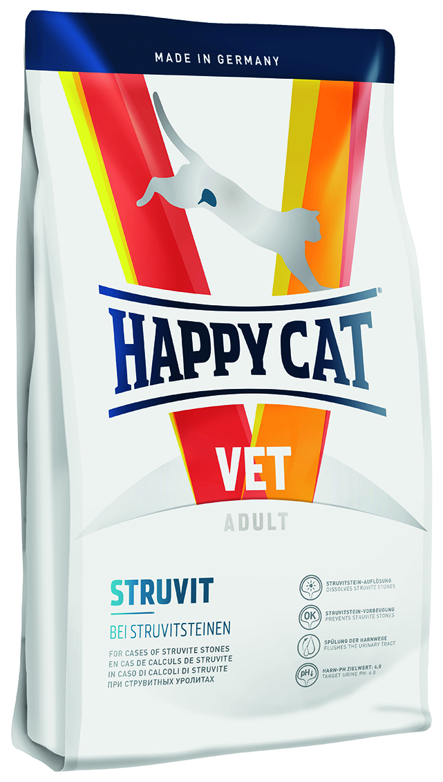 фото Сухой корм для кошек happy cat vet struvit, при мкб, мясо, 4кг