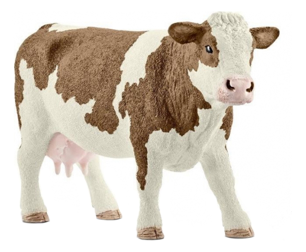 фото Фигурка симментальская корова schleich farm world 13801