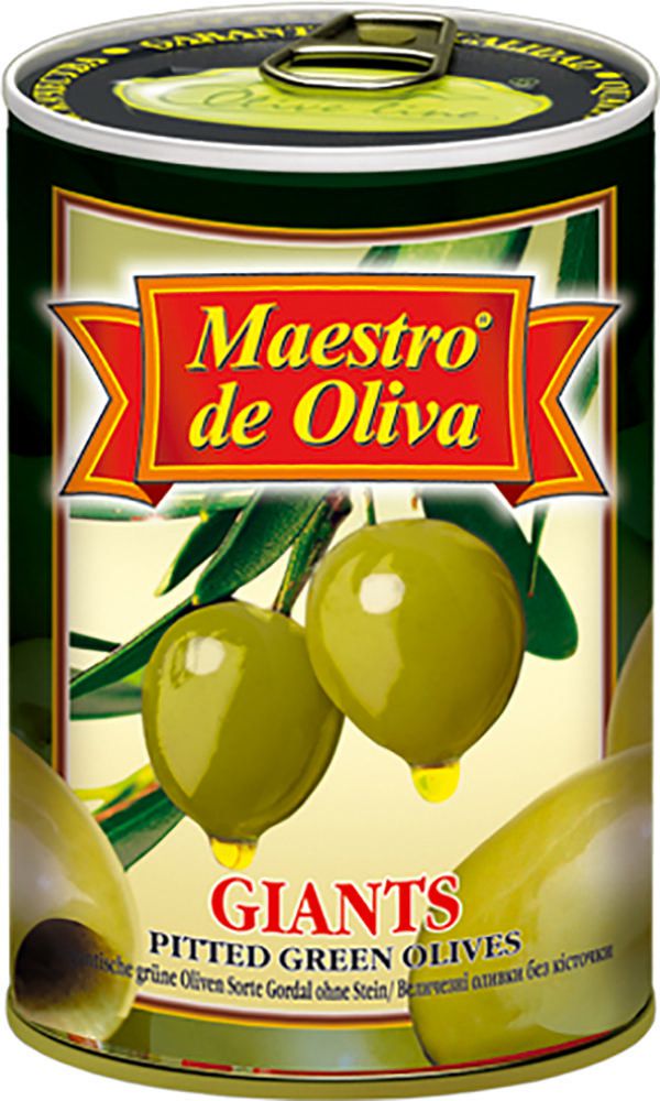 Оливки гигантские Maestro de Oliva без косточки 420 г
