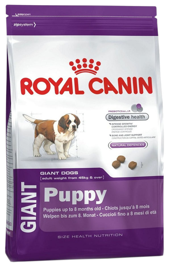 

Сухой корм для щенков ROYAL CANIN Puppy Giant, птица, 4кг, Puppy Giant