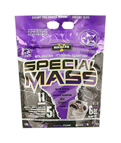 

Гейнер Maxler Special Mass Gainer, 2700 г, cookies and cream, Special Mass Gainer