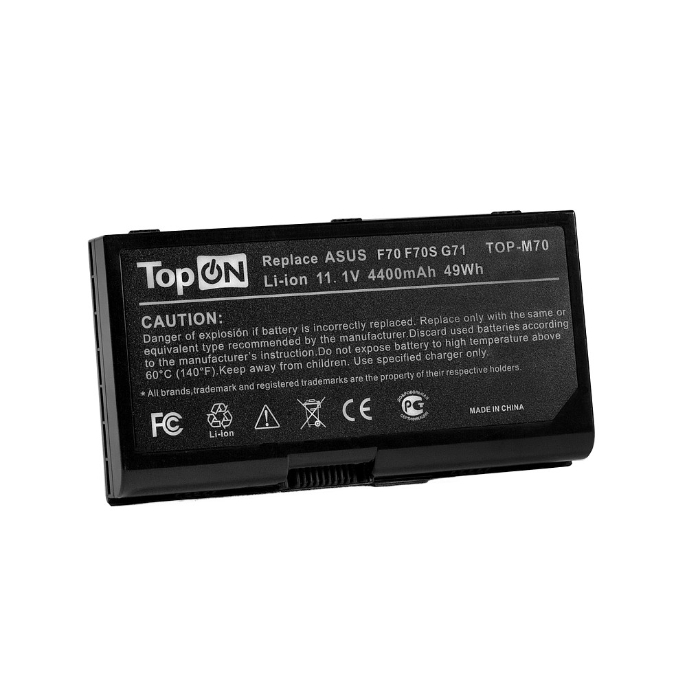 фото Аккумулятор для ноутбука asus f70, g71, g72, m70, n70, n90, x71, x72 series topon