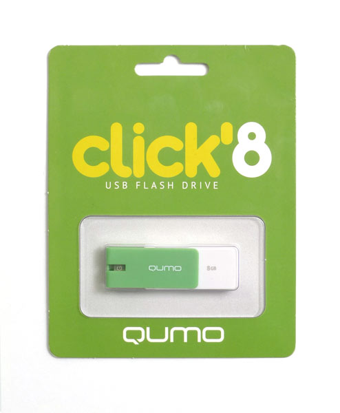 

USB-флешка QUMO Click 8GB Green, Click