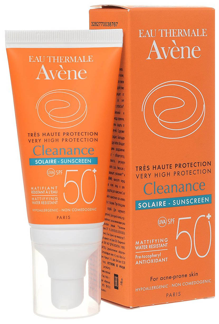 Солнцезащитное средство Avene Cleanance Solaire SPF 50 50мл солнцезащитное средство kora усиленная защита spf 50 150 мл