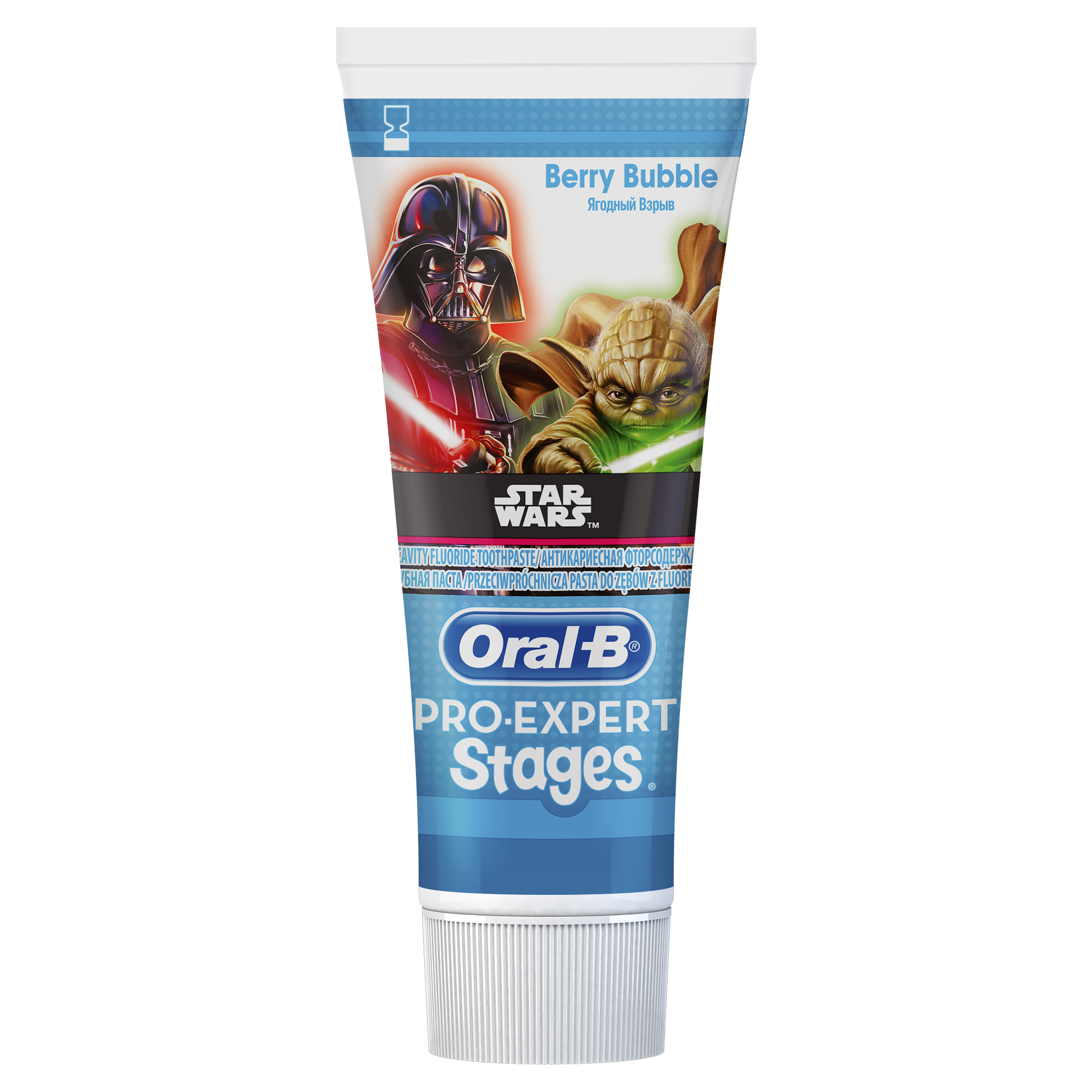 

Детская зубная паста Oral-B 0+ ягодный 75 мл, Star Wars Ягодный Взрыв