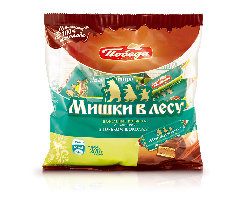 

Конфеты Вафельные Победа Вкуса Мишки В Лесу (250 Г)