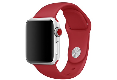 фото Ремешок для смарт-часов apple для apple watch 38mm sport (product) red