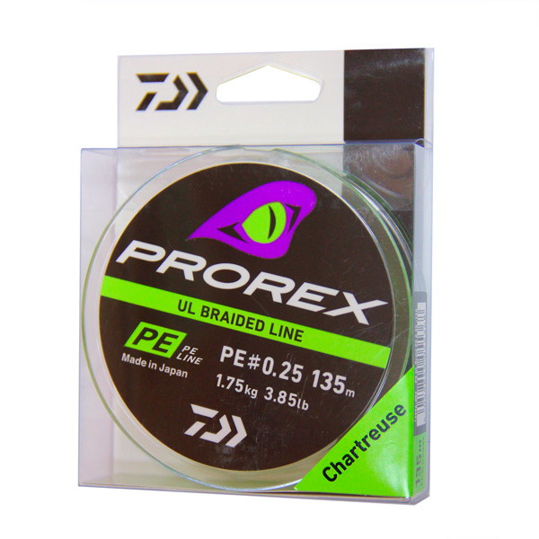 

Леска плетеная Daiwa PX UL Braid PE 0,07 мм, 135 м, 1,75 кг, green, Зеленый, PX UL Braid PE