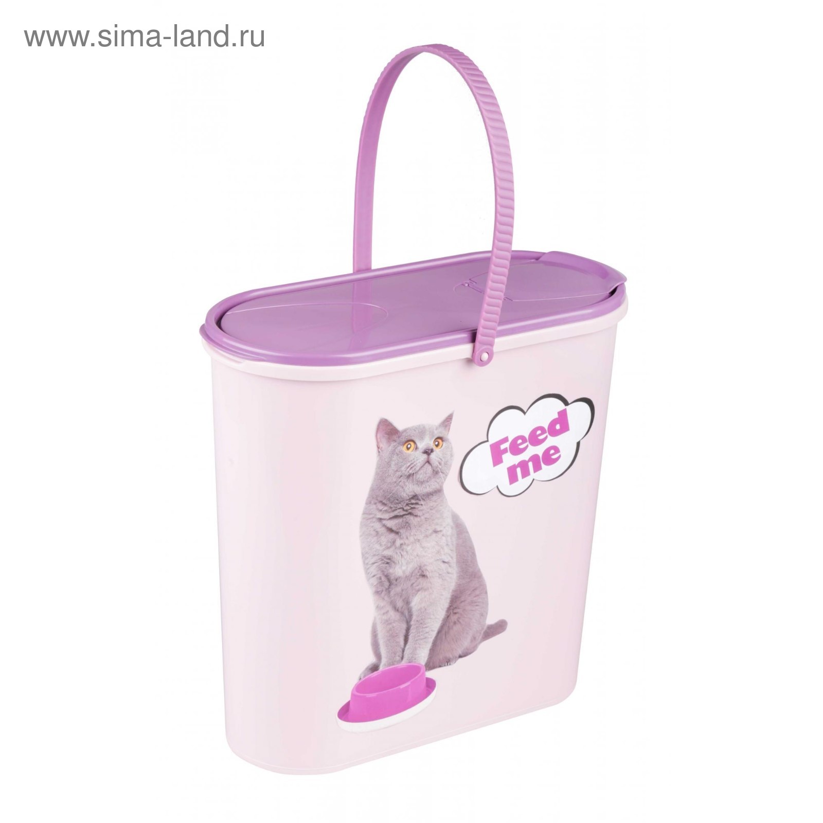 

Контейнер для корма Альтернатива Феликс, розовый, 6 л, Феликс