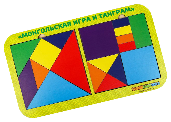 Набор головоломок 2.0 «Монгольская игра и танграм», 083308 Woodland (Сибирский сувенир)