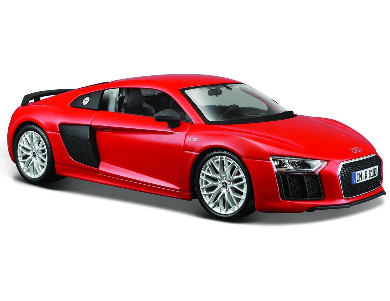 фото Машина maisto audi r8 v10 plus 1:24, красная