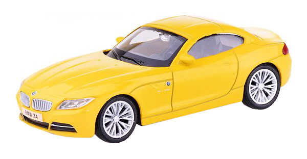 фото Машина металлическая rmz city 1:43 bmw z4 , цвет жёлтый uni-fortune