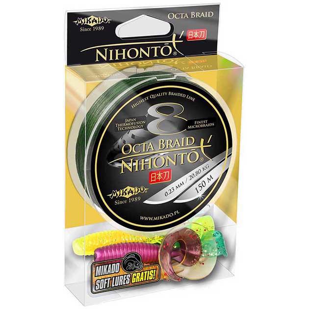

Леска плетеная Mikado Nihonto Octa Braid 0,1 мм, 150 м, 7,75 кг, green, Зеленый, Nihonto Octa Braid
