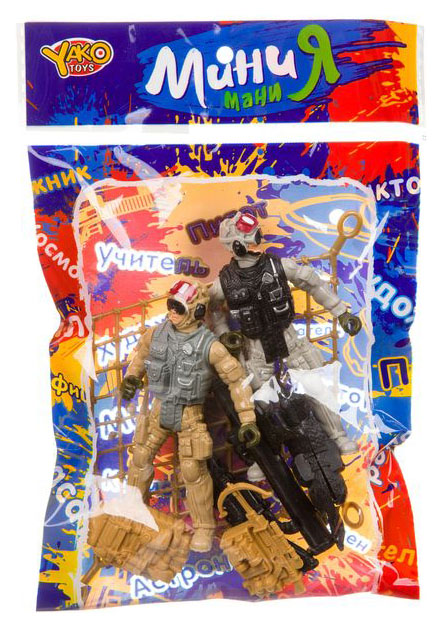 Набор игровой военный Yako Toys с 2 спецназовцами и собакой МиниМаниЯ M7596-5