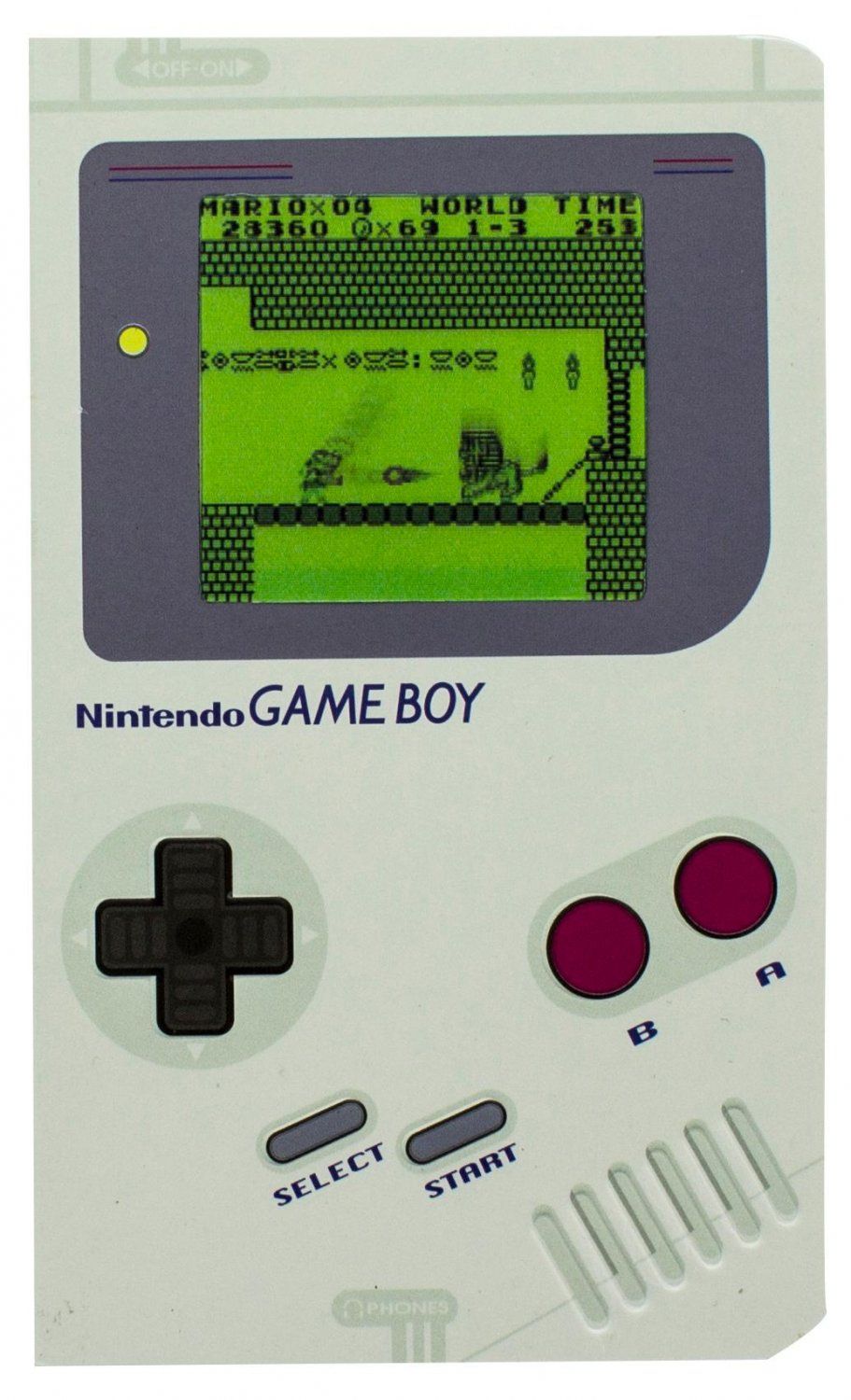 

Тетрадь общая нелинованная Paladone Game Boy Notebook PLD21, 80 л., 1 шт.