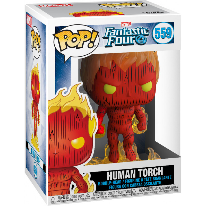 фото Фигурка funko pop! bobble marvel: human torch