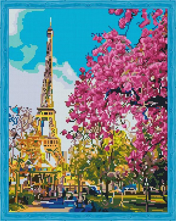 

Алмазная вышивка Цветной Парижская весна, 40x50 см, Парижская весна