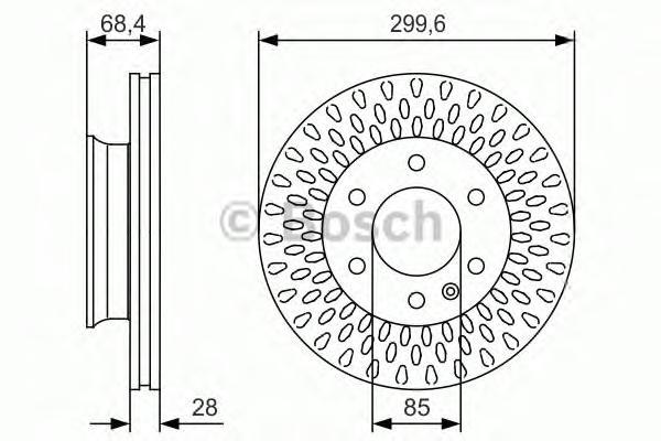 

Тормозной диск BOSCH 0986479R78