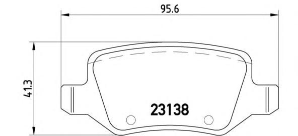 фото Комплект тормозных колодок brembo p50090