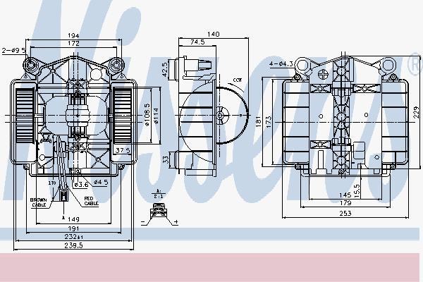 

Мотор отопителя Nissens 87110