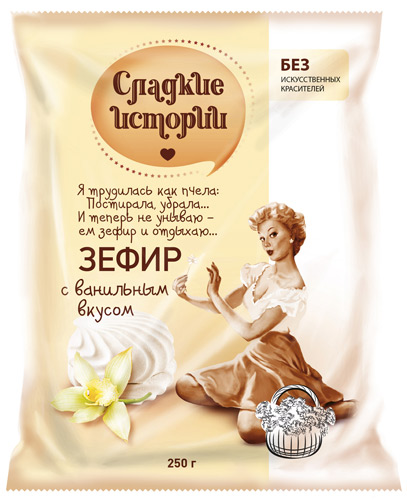 фото Зефир сладкие истории с ванильным вкусом 250 г