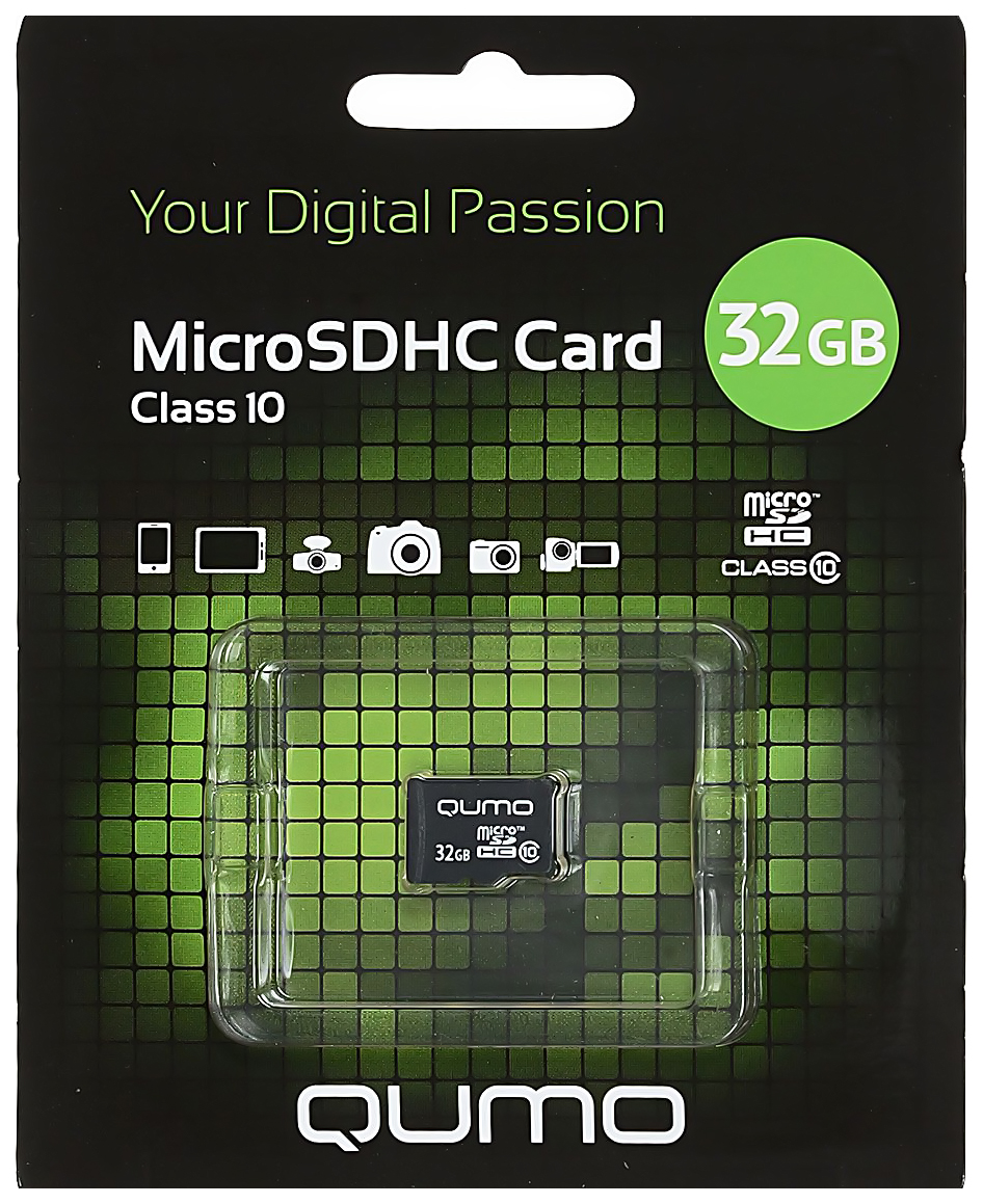 Карта памяти Qumo Micro SDHC 21616 32GB