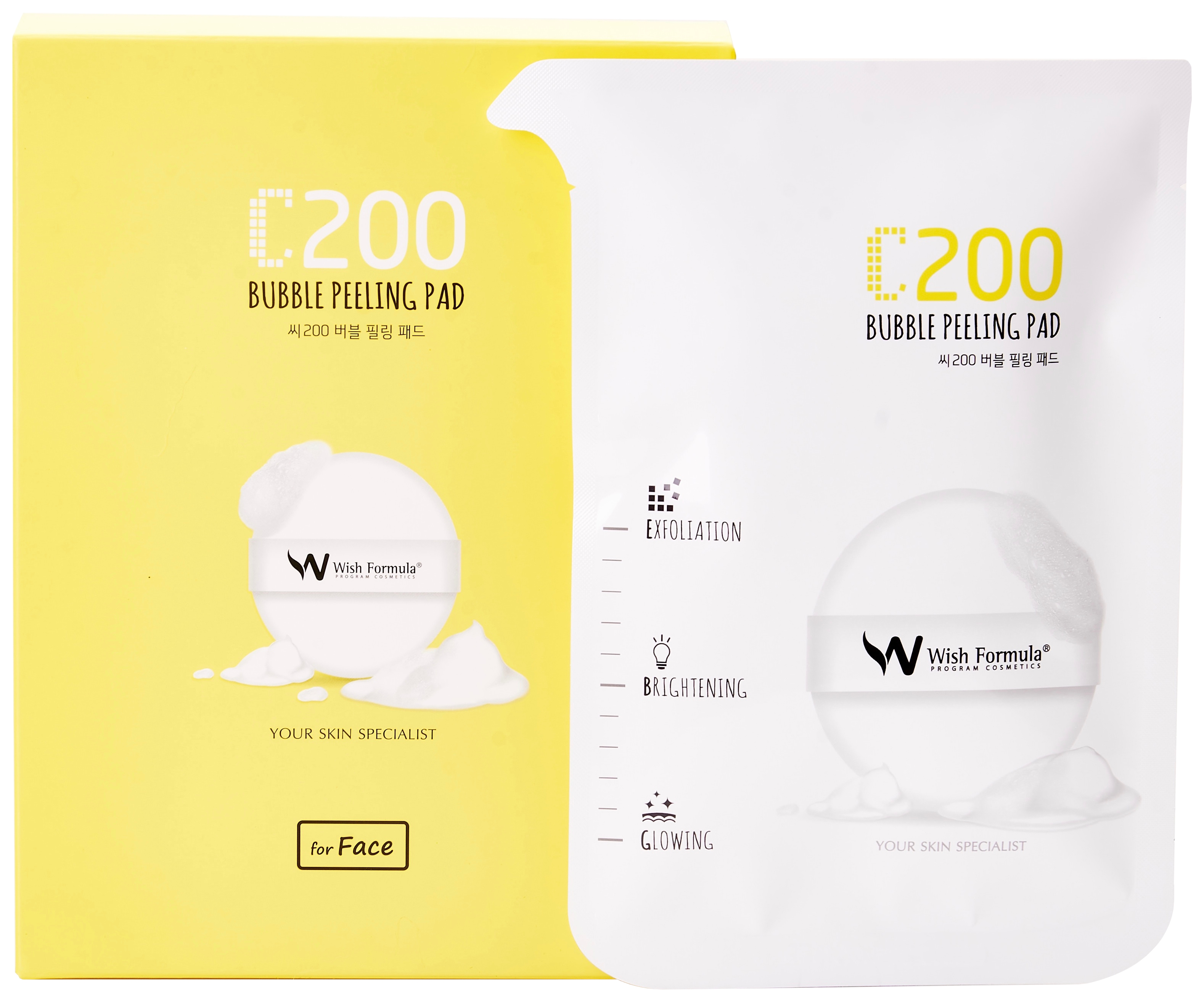 

Пилинг для лица Wish Formula C200 Bubble Peeling Pad 4 шт