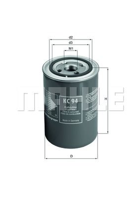 фото Фильтр топливный knecht kc 94 mahle/knecht