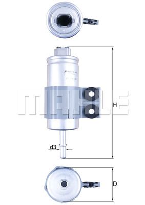 фото Фильтр топливный knecht kl 510 mahle/knecht