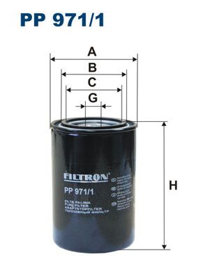 фото Фильтр топливный filtron pp971/1