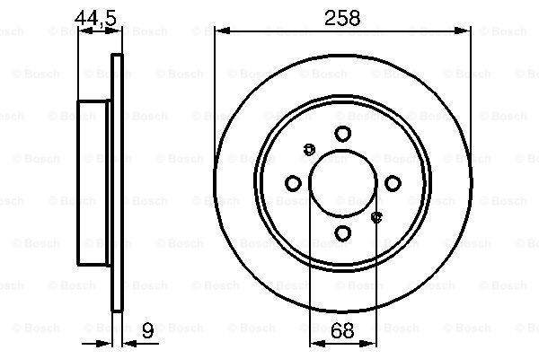 фото Тормозной диск bosch 0986478836