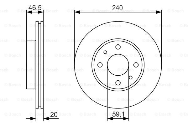 

Тормозной диск BOSCH 0986479S74