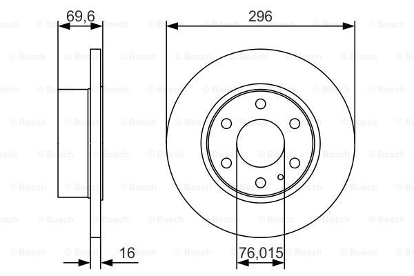 фото Тормозной диск bosch 0986479a51