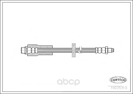 фото Шланг тормозной системы corteco 19035313