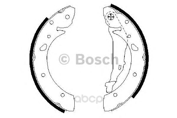 

Комплект тормозных колодок BOSCH 0986487572