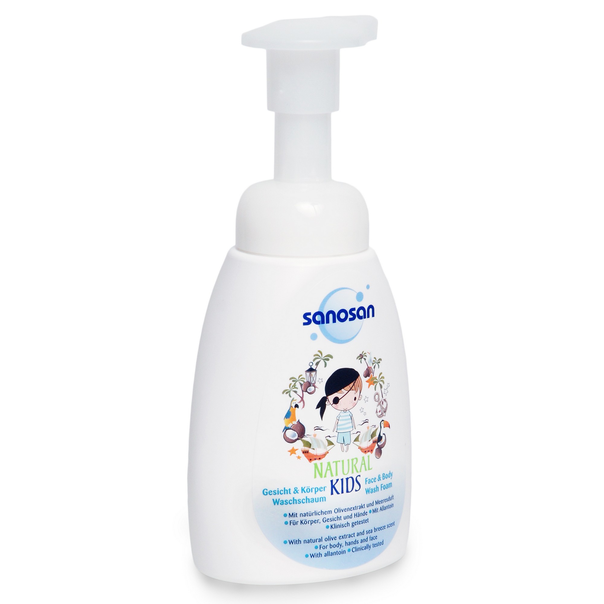 

Пенка для лица и тела Sanosan для мальчиков 250 мл, Natural Kids