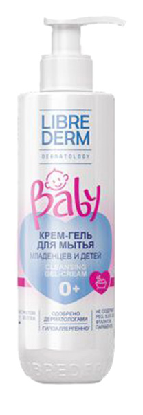 Крем-гель Librederm baby для мытья младенцев и детей 250 мл