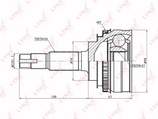 

Шрус LYNXauto CO-7511A